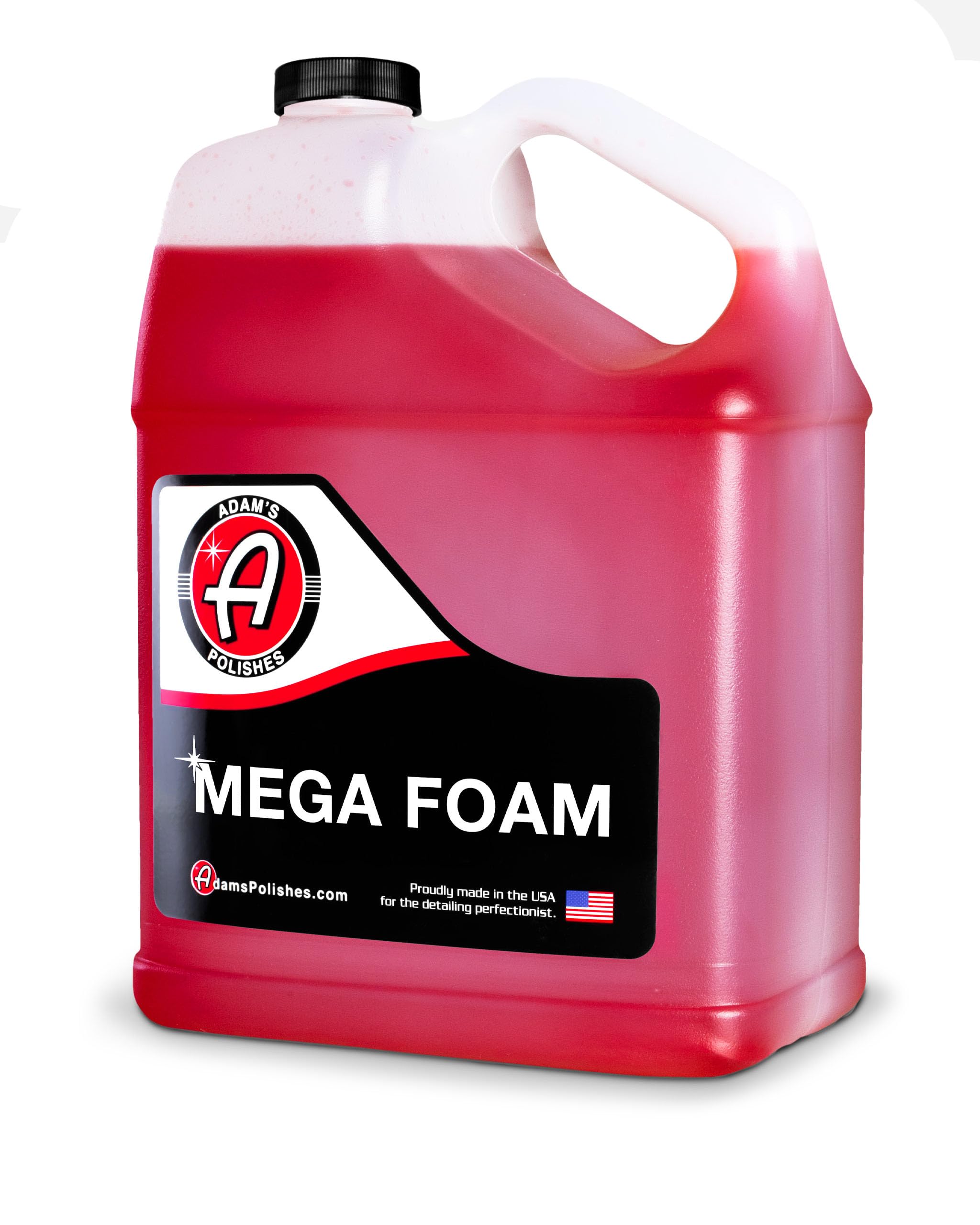 Adam’s Mega Foam (1 Gallon) - pH Neutral Car Wash Soap Concentrate for Bucket, Foam Cannon & Foam Gun | Safe for Wax, Sealant & Ceramic Coating | Perfect for Detailing, Hand Wash & Touchless Cleaning