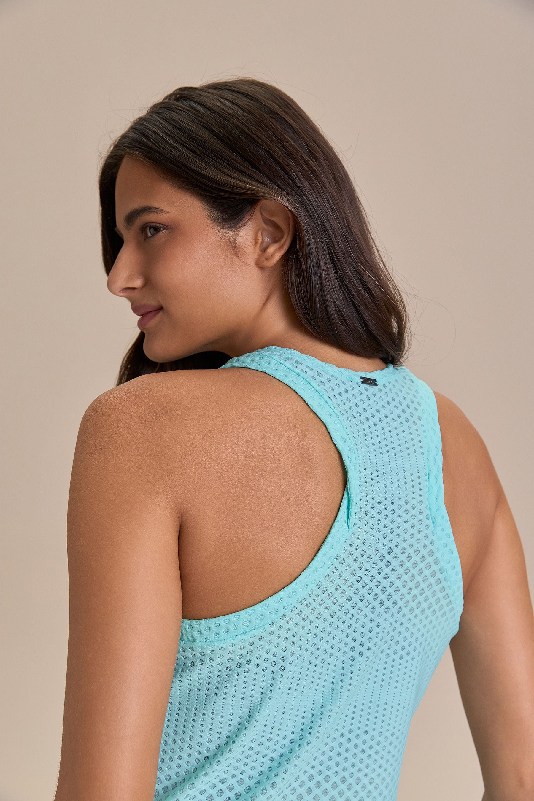 Texture Run Racerback Tank Top for Women - Breathable Workout Top for Running, Yoga & Gym - Moisture Wicking Athletic Shirt for Active Lifestyle