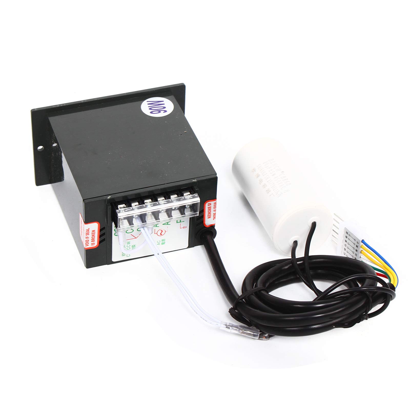 110V 90W 50K High Torque AC Gear Motor - Single Phase 21Nm Electric Gear Reducer with 0-27 RPM Speed Controller | Perfect for Conveyor Systems, Packaging Machines & Industrial Automation Equipment