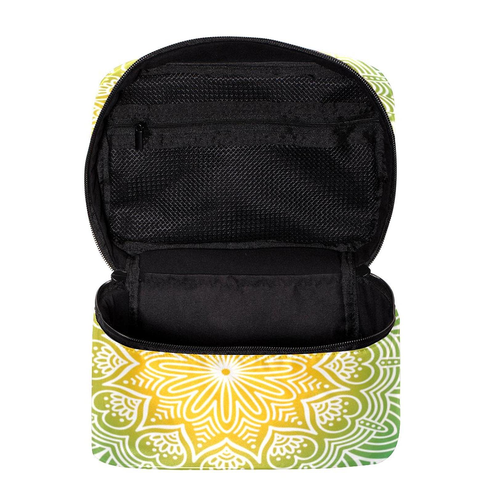 Bohemian Indian Style Mandala Travel Makeup Bag - Large Cosmetic Organizer with Zipper for Women & Girls | Perfect for Travel, Gym, and Daily Essentials Storage