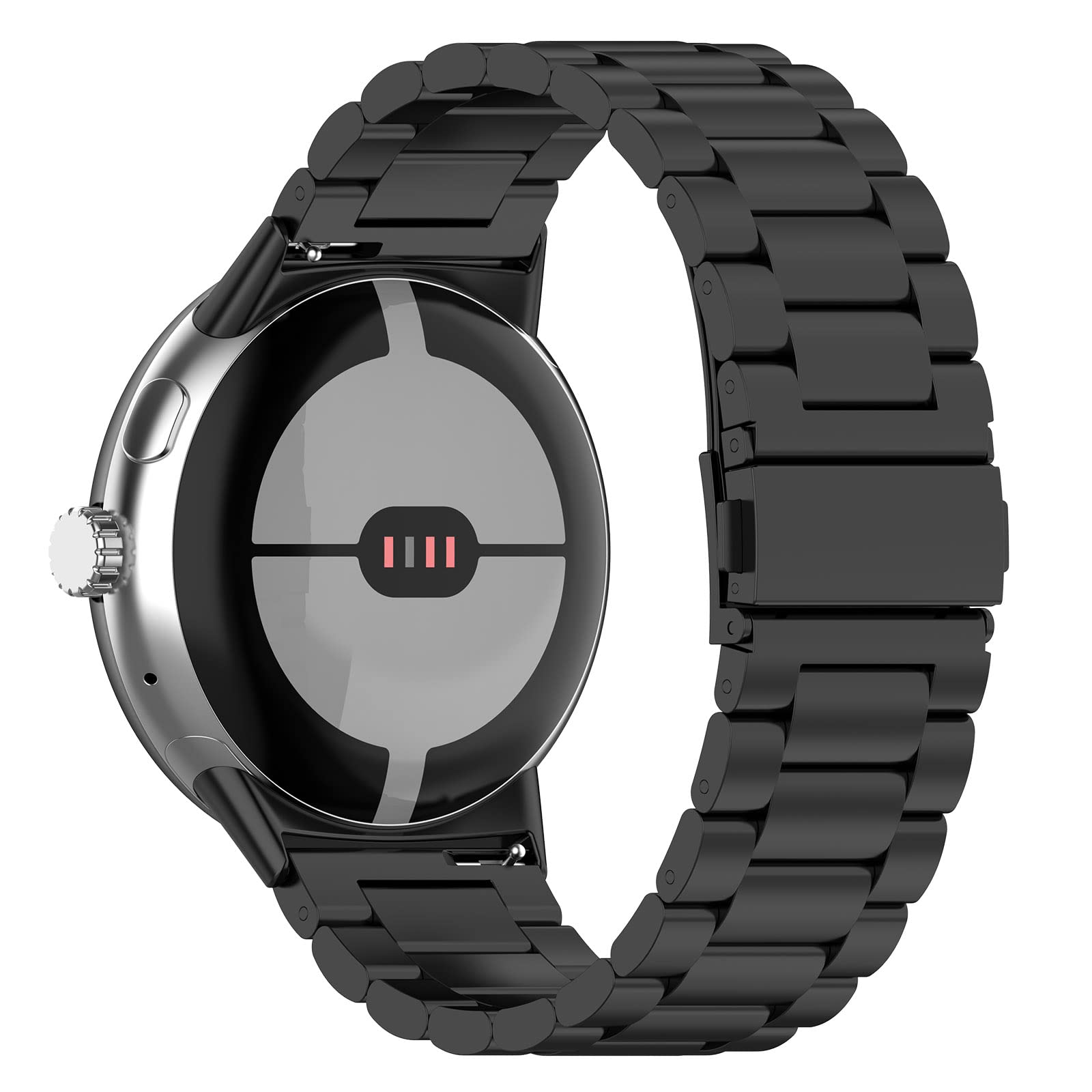Stainless Steel Watch Band for Google Pixel Watch 3 41mm/Pixel Watch 2/Pixel Watch 1 - Adjustable Replacement Strap Wristband Accessories (Not Compatible with Pixel Watch 3 45mm) | Perfect for Workouts, Business Meetings & Everyday Wear