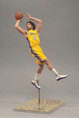 McFarlane Toys NBA Sports Picks Series 17 PAU Gasol Action Figure - Collectible Basketball Player Statue for Fans & Decor - Perfect for Display, Gifts, and NBA Memorabilia Collections
