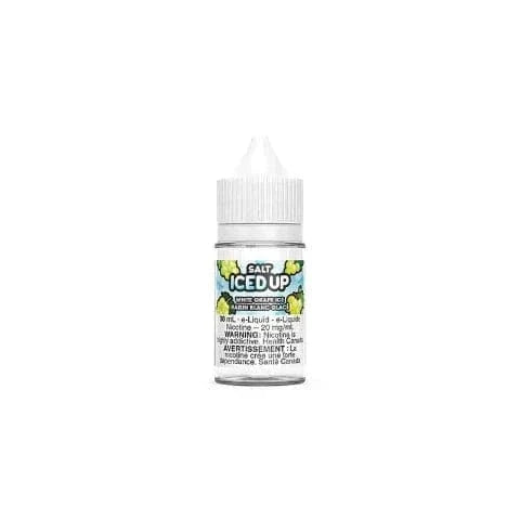 Premium White Grape Ice Nicotine Salt E-Liquid - Iced Up Salts 30mL for Vape Pods & Refillable Systems - Smooth Frozen Grape Flavor with Cooling Menthol - Perfect for All-Day Vaping (Alberta)