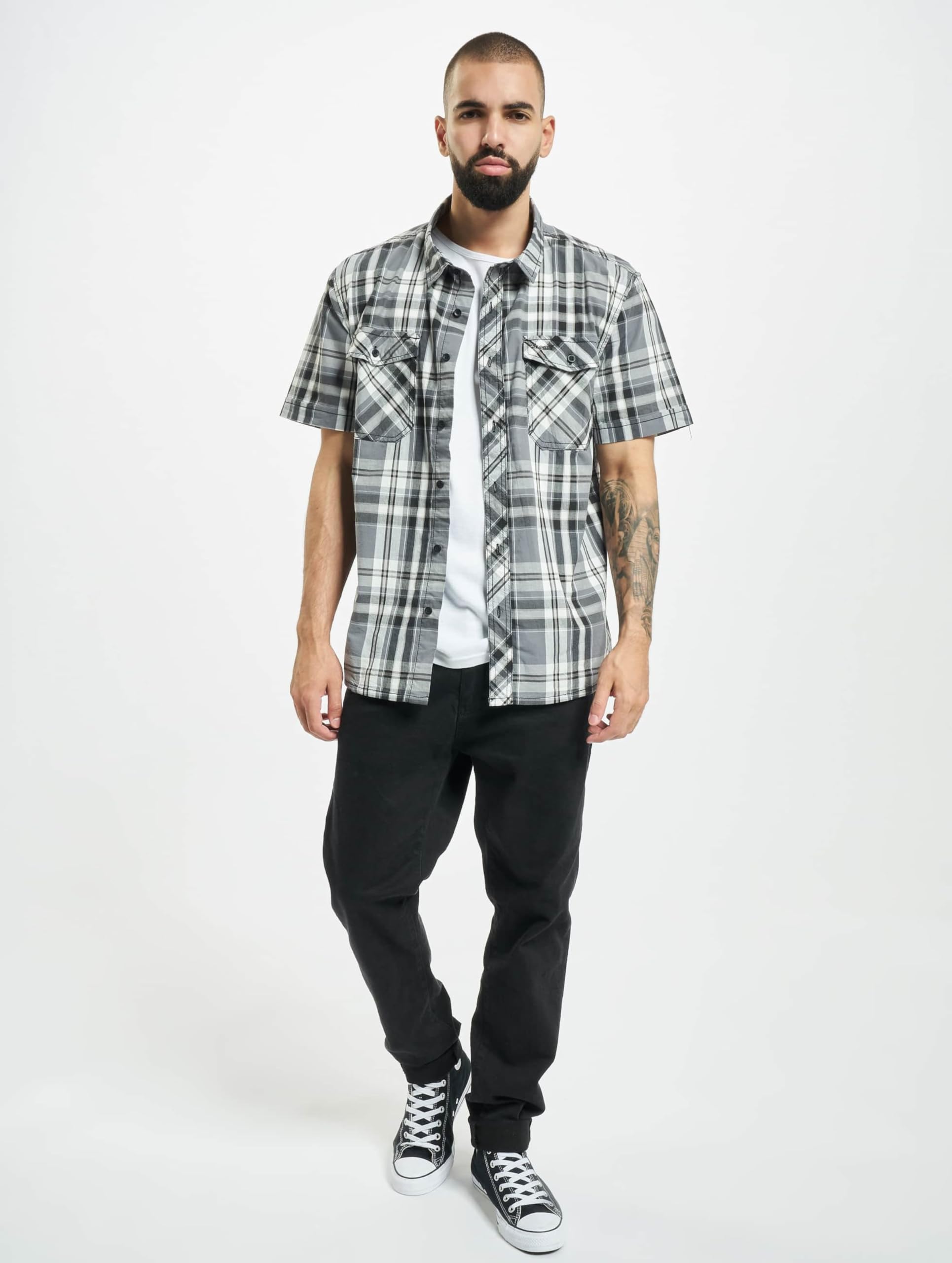 Men's Roadstar Casual Button-Down Shirt in Black - Perfect for Office, Travel & Outdoor Activities
