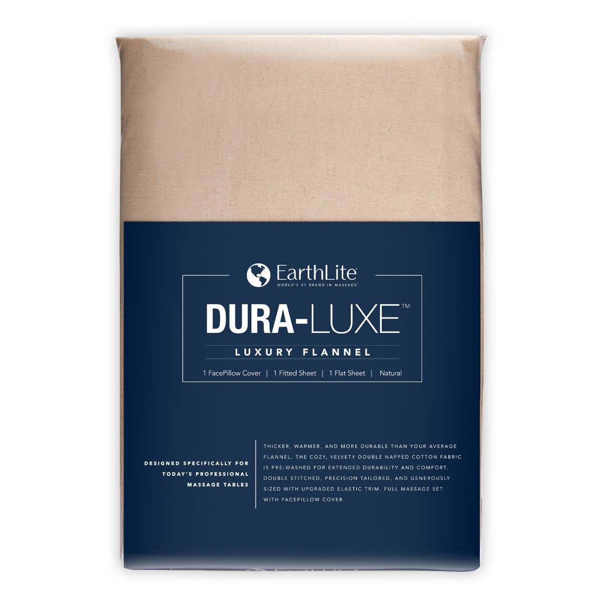 DURA LUXE™ Luxury Flannel Massage Table Sheet Set - Soft & Durable Professional Massage Bed Sheets for Spa, Salon & Home Use - Perfect for Therapists & Relaxation