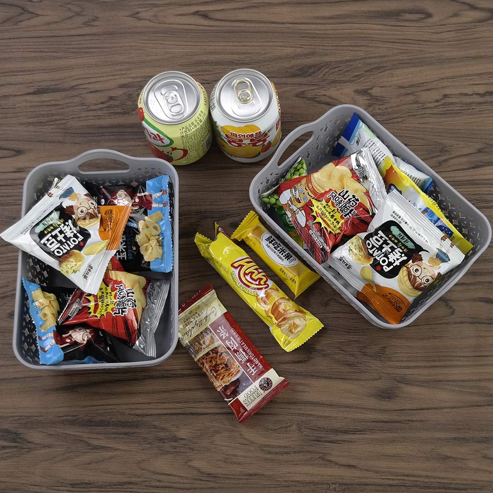 12-Pack Mini Plastic Storage Basket Trays - Organize Small Items, Jewelry, Office Supplies & Crafts - Perfect for Home, Office & DIY Projects