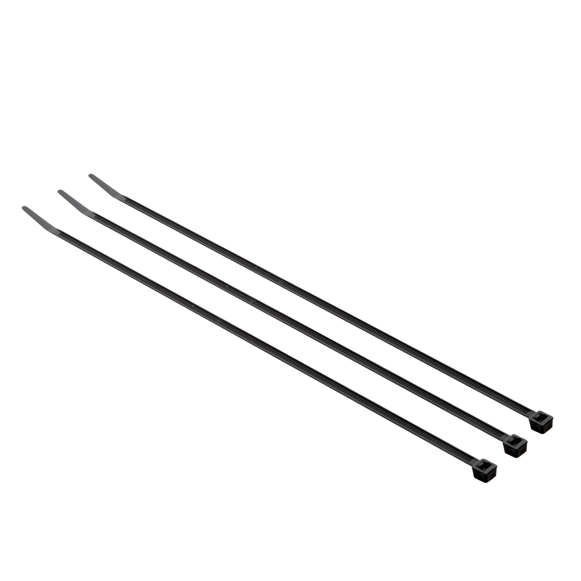 3M Cable Tie CT11BK50 - 50-Pack Black Nylon Zip Ties for Organizing Wires, Cables & Home Office - Heavy Duty, Self-Locking, Weather Resistant (11.8