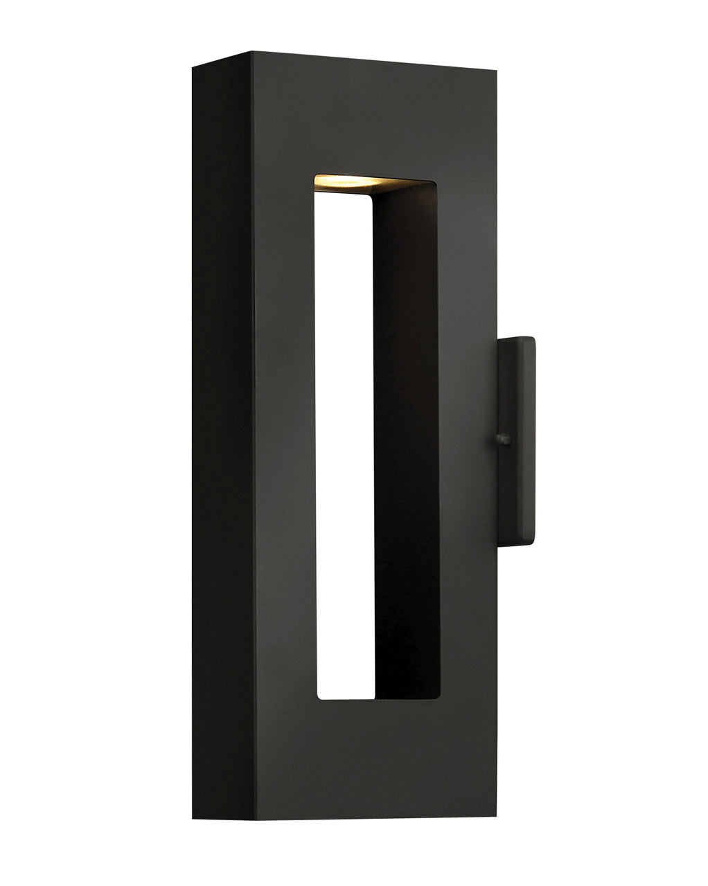 Atlantis LED Wall Mount Light Fixture in Satin Black - Modern Dimmable Lighting for Bedroom, Living Room & Hallway
