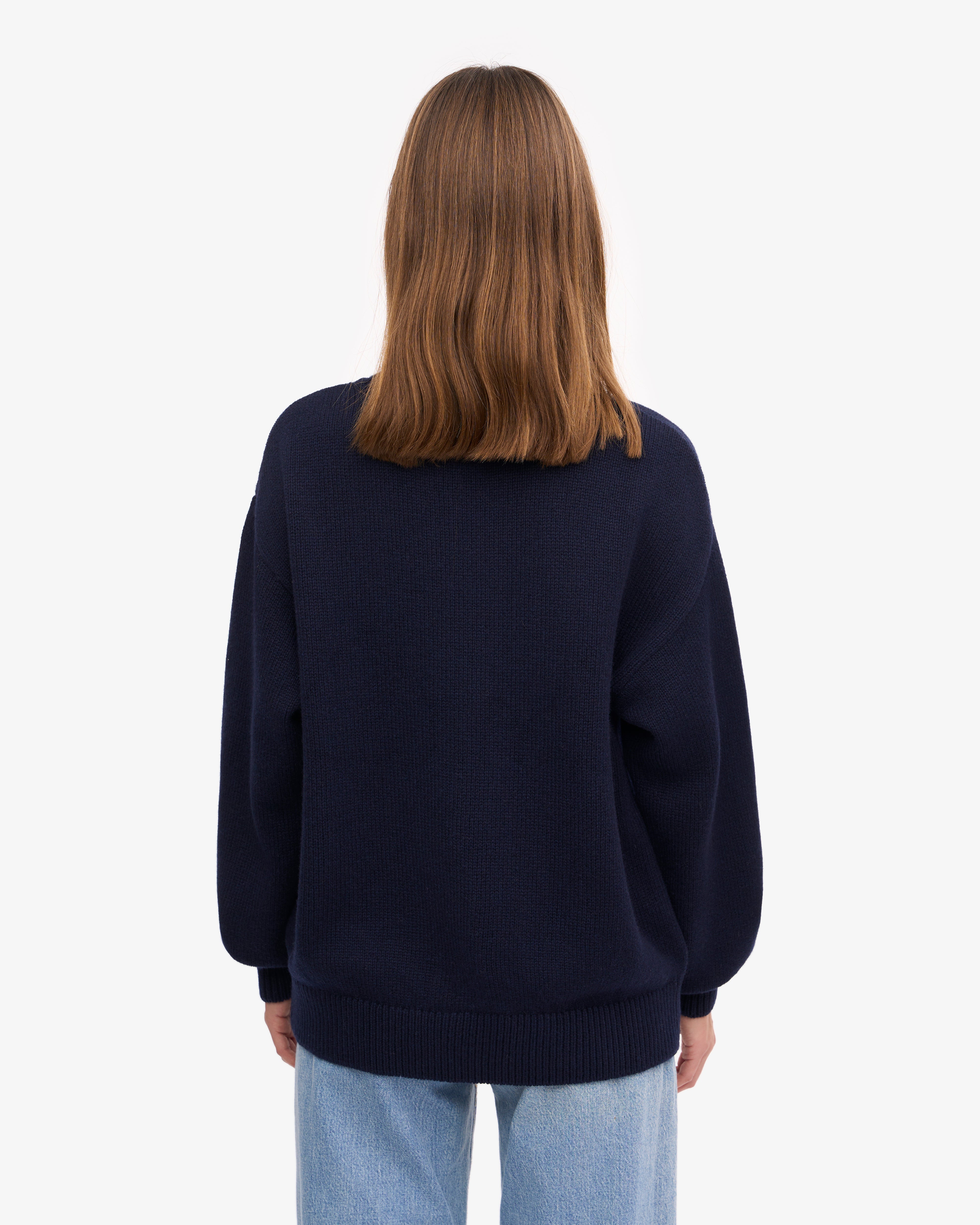 Premium Merino Wool Turtleneck Sweater for Men & Women - Soft & Warm Navy Blue Pullover - Perfect for Winter, Office & Casual Wear