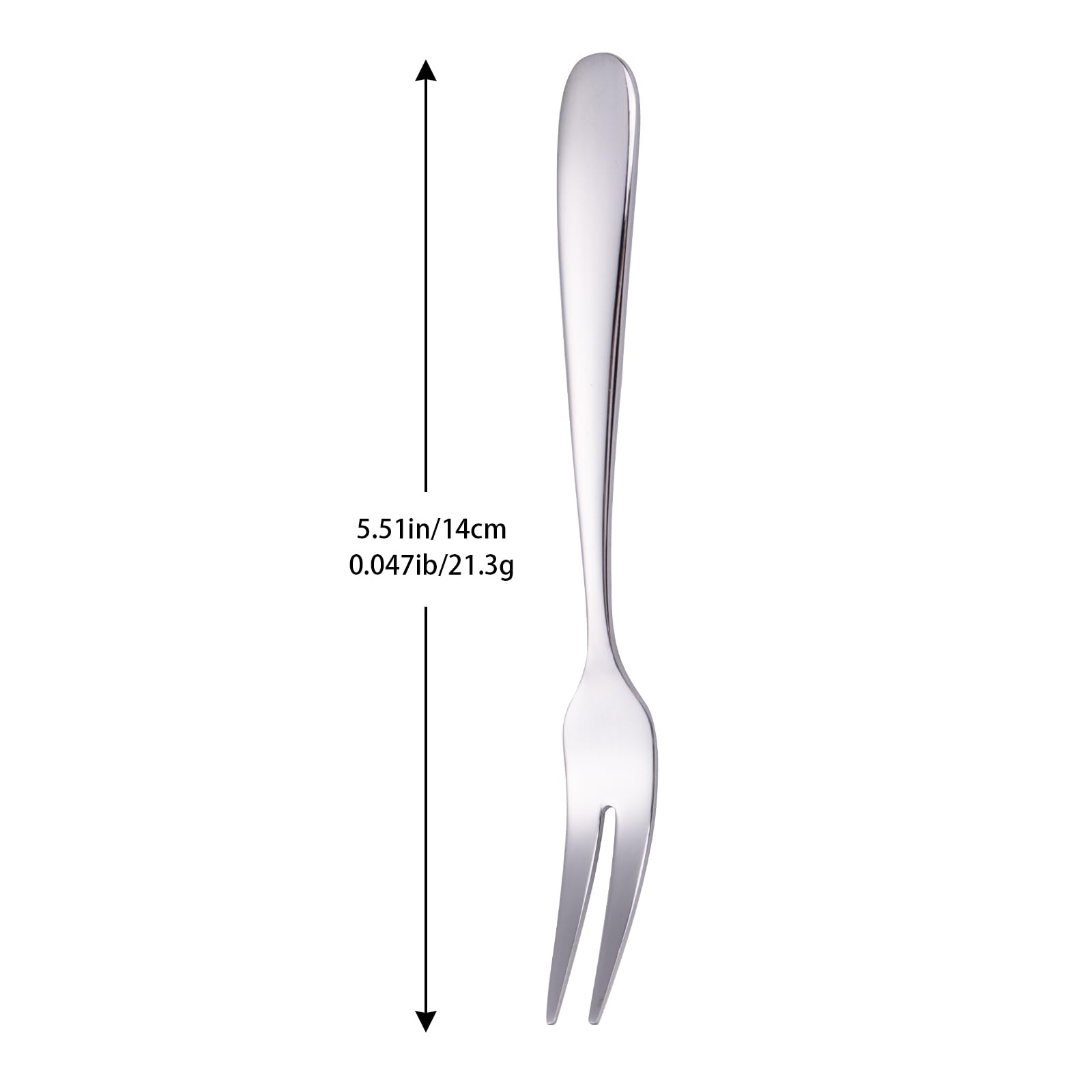 Premium Stainless Steel Mini Crab Forks - 2 Prong Appetizer Forks for Cocktails, Desserts, Salads, Seafood & Fruit - Portable Set of 12 (5.51 Inches) - Perfect for Parties, Travel & Elegant Dining