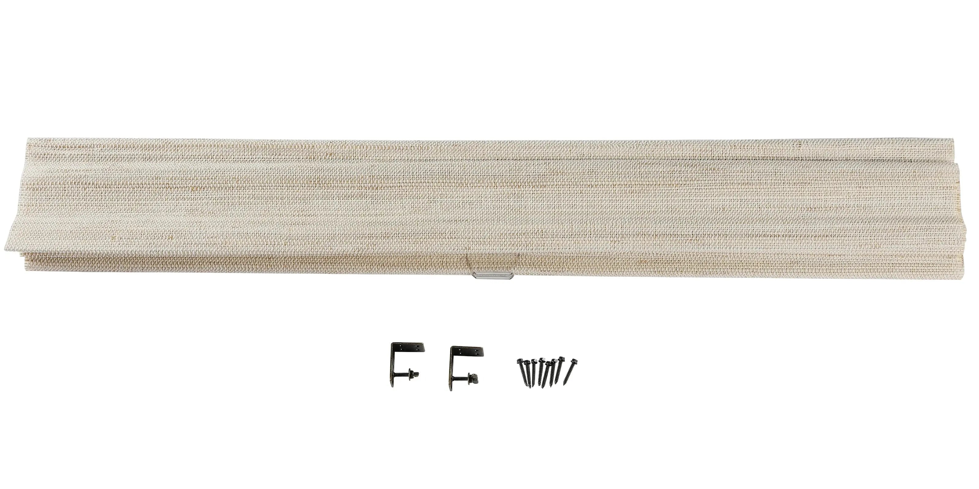 Natural Ramie Bamboo Woven Window Shade - Eco-Friendly White Wall Decor for Living Room & Bedroom