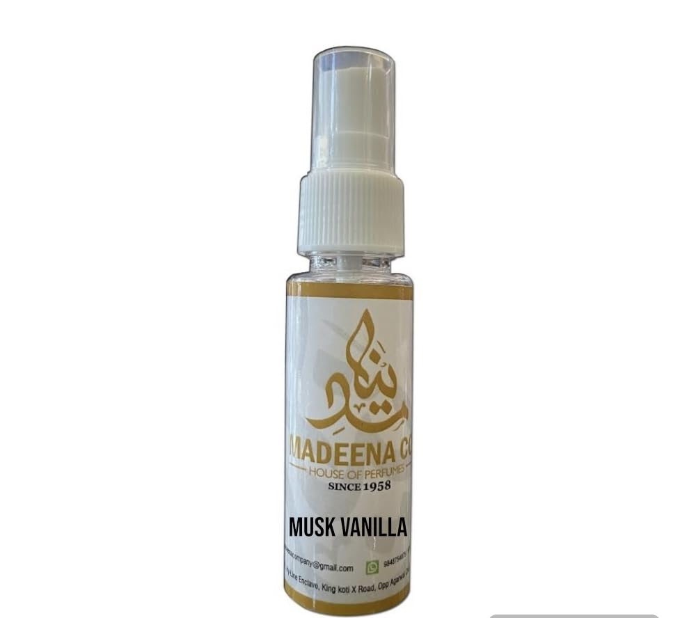 Madeena Co. Musk Vanilla Perfume for Men & Women - Long Lasting 24 Hours, Travel-Friendly 25ml | Perfect for Daily Wear, Date Nights & Special Occasions
