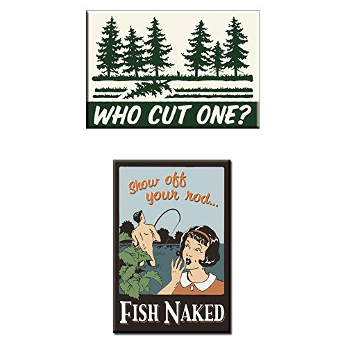 Who Cut One Magnets Set of 2 - Funny Kitchen Fridge Magnets for Home & Office Decor - Perfect for Refrigerators, Whiteboards, and Metal Surfaces
