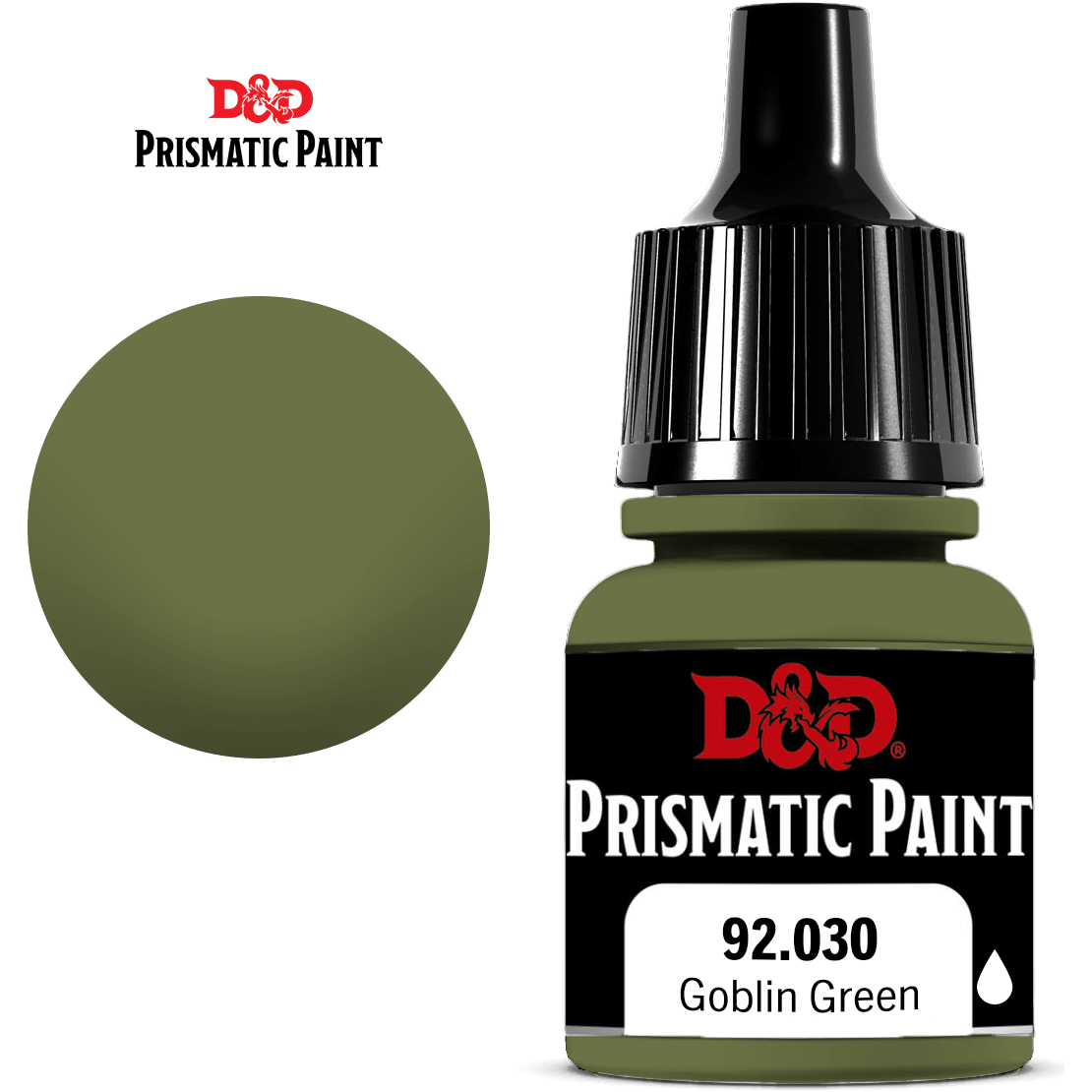 D&D Prismatic Paint - Goblin Green Acrylic Paint for Miniatures & Tabletop Gaming - Perfect for Dungeons & Dragons, Warhammer & Fantasy Models
