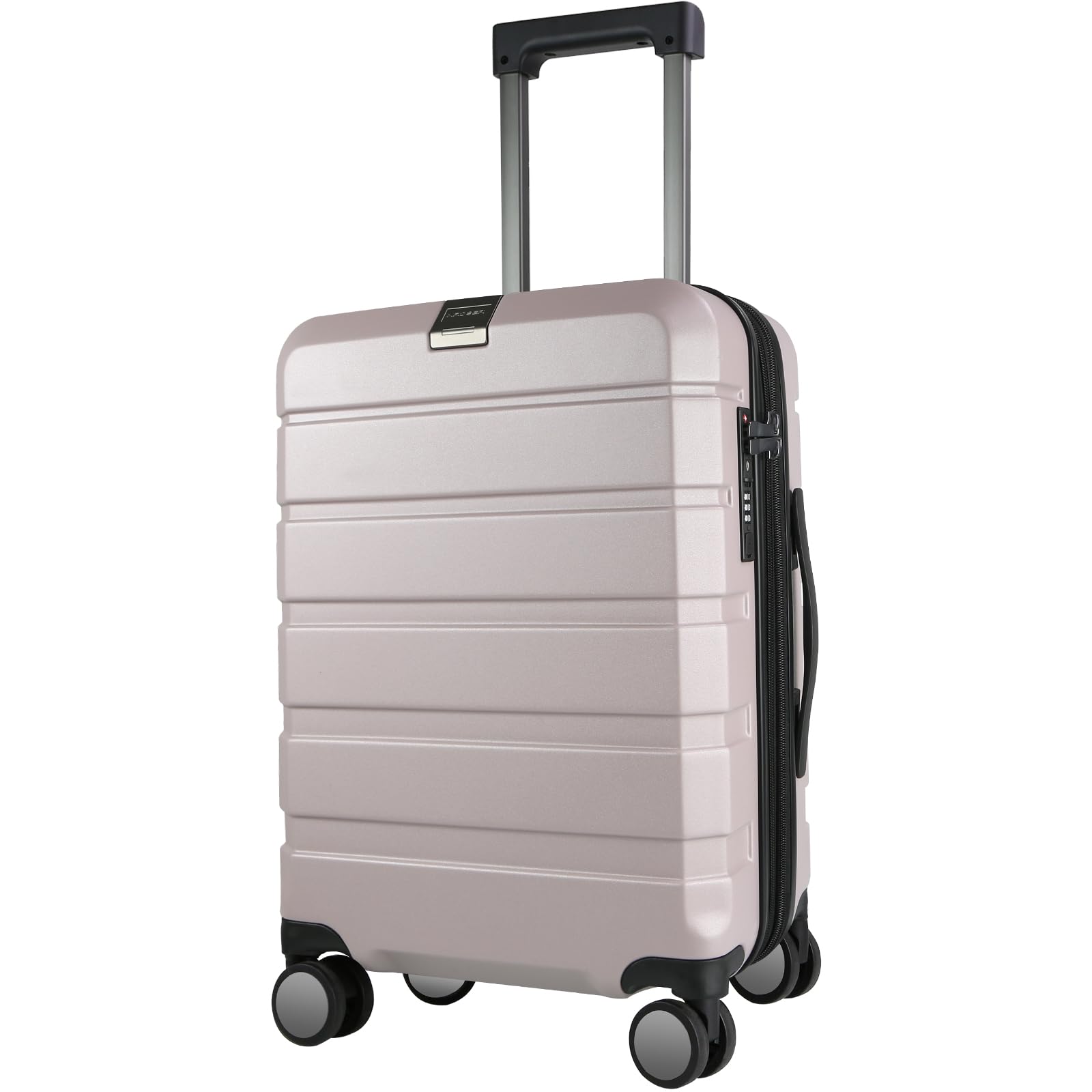 KROSER 20-Inch Hardside Expandable Carry On Luggage with 360° Spinner Wheels, TSA Lock & USB Charging Port - Durable Lightweight Suitcase for Travel (Matte Purple/Pink) - Perfect for Business Trips, Weekend Getaways & Airplane Cabin Use