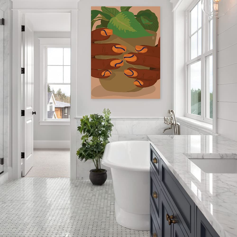 Fine Art Canvas Wall Decor by Artist Princella Seripenah - Ready to Hang 24x32 Inches - Perfect for Living Room, Bedroom, Office & More - Elegant Home & Commercial Space Decoration