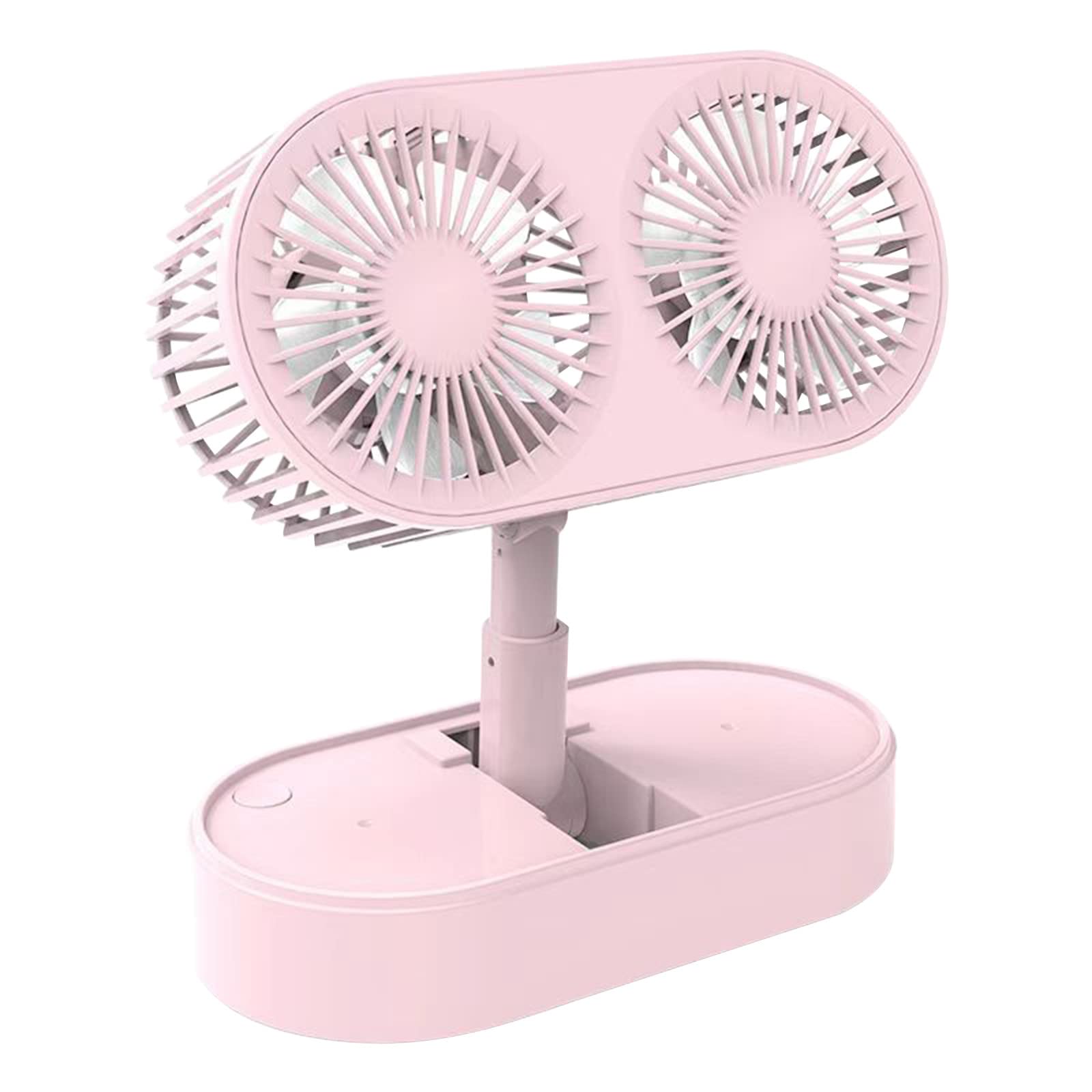 USB Desk Fan with 3 Speeds & Oscillating Head - Portable Mini Personal Cooling Fan for Home, Office, Dorm, Camping & Travel - Strong Wind & Quiet Operation for Desktop, Table & Outdoor Use
