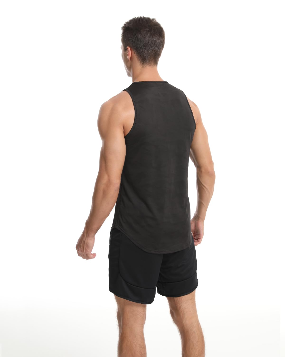 Rane Sports Men's Quick-Dry Sleeveless Workout Shirts for Bodybuilding, Gym & Fitness Training - Ideal for Weightlifting, Running & CrossFit