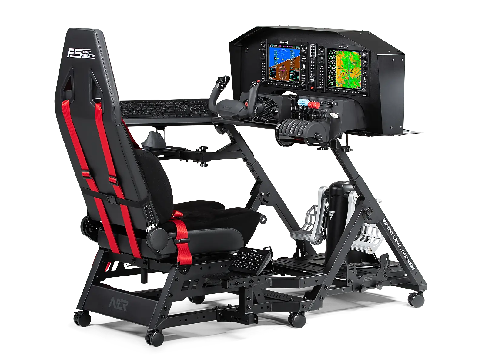 Next Level Racing Flight Stand Pro - Adjustable Flight Simulator Stand for PC & Console Gaming | Perfect for Home Cockpit Setup & Flight Training