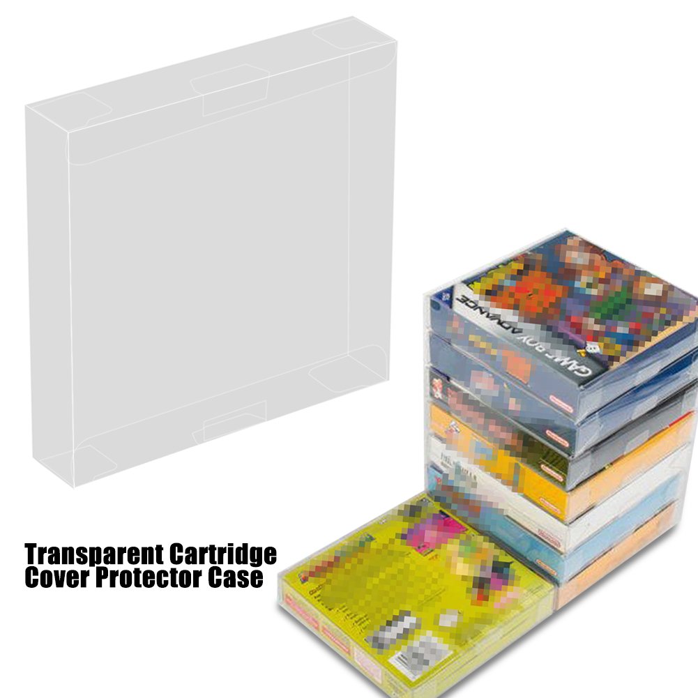10Pcs Clear Scratch-Resistant Plastic Game Card Storage Cases for Game Boy & GBA - Protective Cartridge Holders for Nintendo DS, Switch Games - Perfect for Collectors & Travel Organization