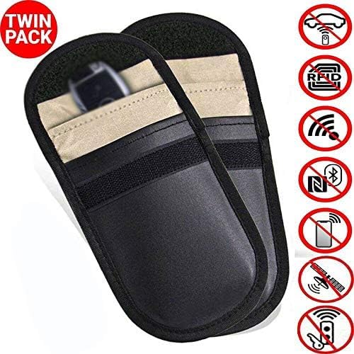 Universal Star - 2 Pack Faraday Pouch Bag for Car Keys | Signal Blocking Pouch for Keyless Entry | Anti-Theft Car Key Case for Secure Storage at Home or Travel
