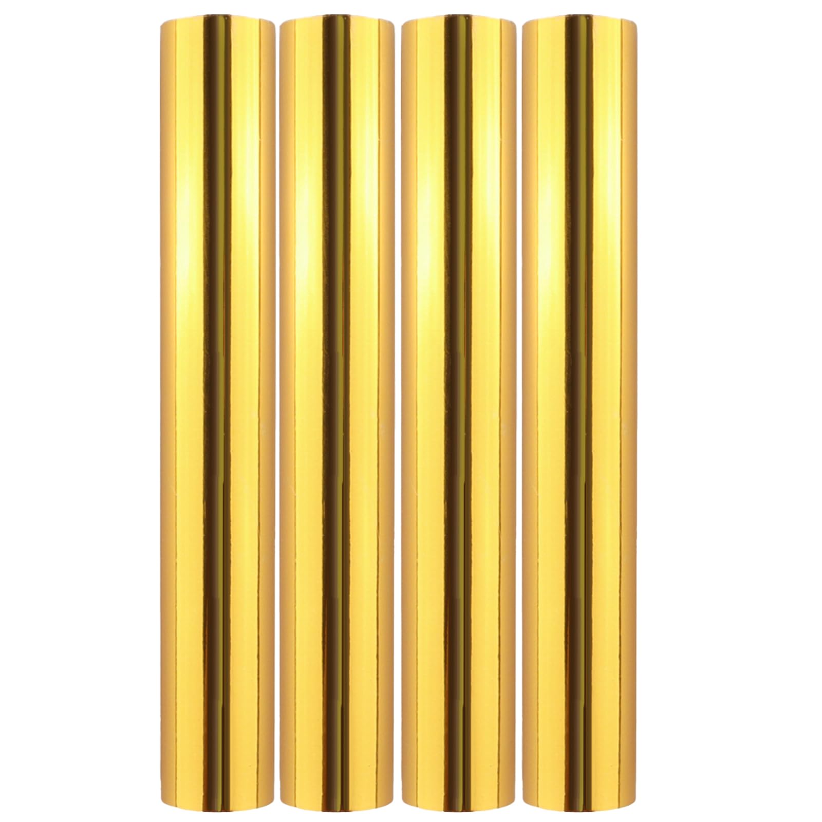 Briartw 4 Rolls Glimmer Hot Foil Roll Bundle - Gold Heat Activated Foil for Glimmer Hot Foil System & Heat Foil Pen - 5.9