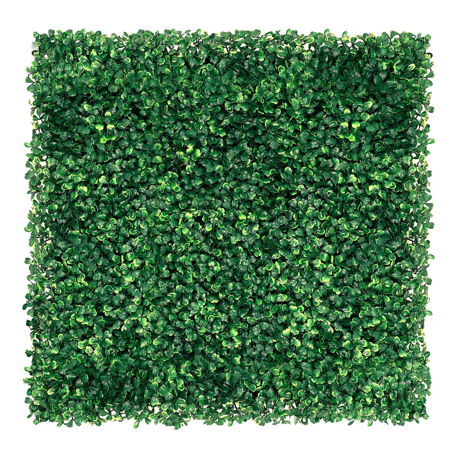 12 Pack 20x20 Inch Artificial Boxwood Hedge Panels - UV Protected Grass Wall Privacy Screens for Outdoor/Indoor Use - Dark Green Garden Fence & Backyard Decor (Perfect for Patio, Balcony, and Home Landscaping)