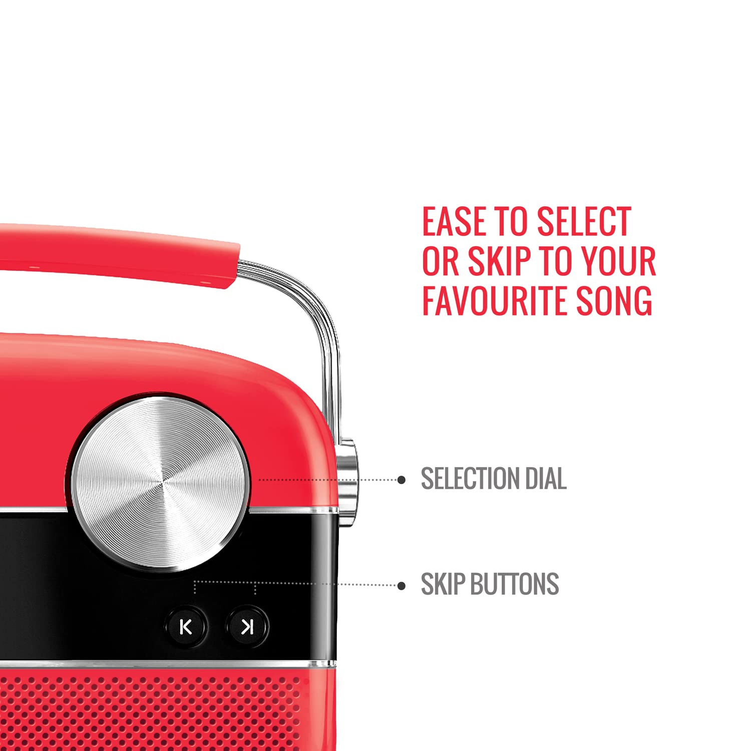 Saregama Carvaan Premium Hindi Portable Music Player - 5000 Preloaded Songs, FM/Bluetooth/AUX, Coral Pink | Perfect for Home, Travel & Gifts