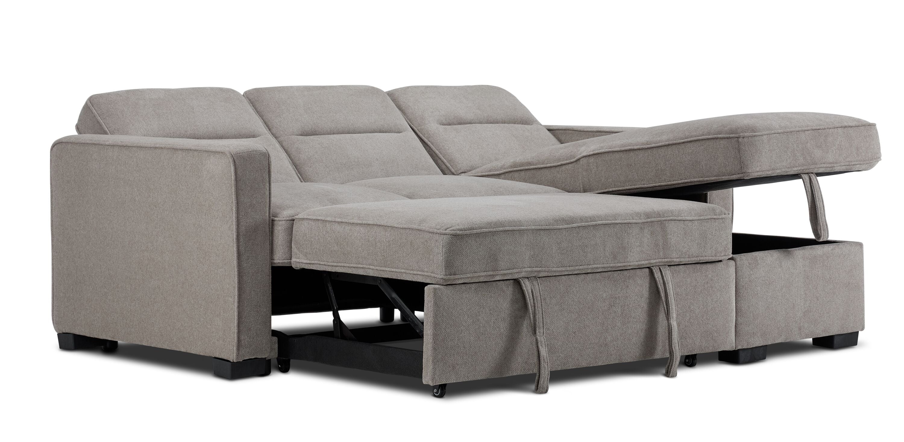 Cielo Reversible Pop Up Sofa Bed - Convertible Guest Bed for Small Spaces, Comfortable Lounger for Living Room, Dorm & Apartment | Java Brown