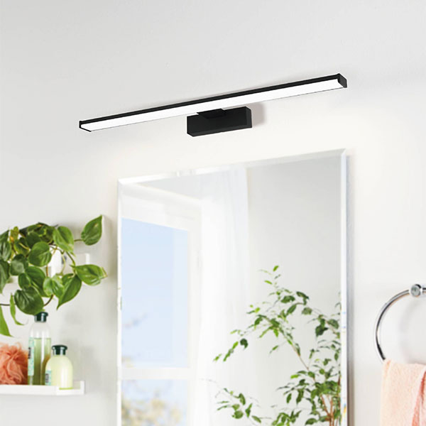 Eglo Pandella 11W 60cm Vanity Wall Light in Natural White & Black - Perfect for Bathroom, Bedroom, and Hallway Lighting