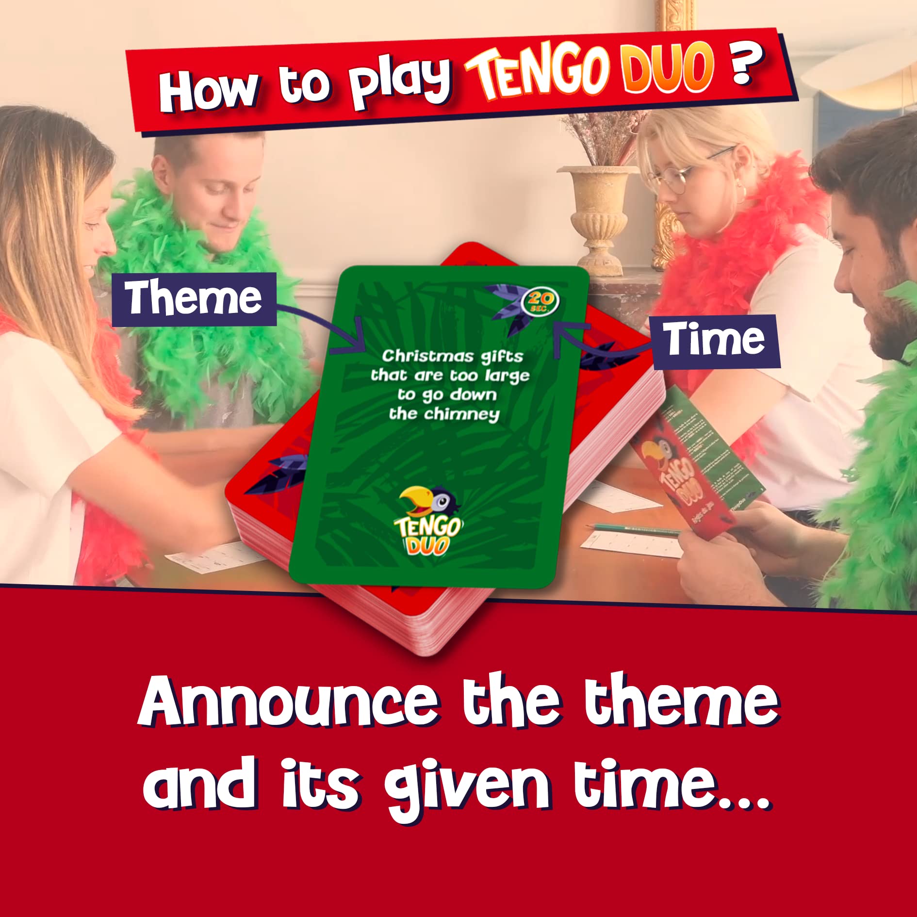 Tengo Duo - Family Matching Party Game for Kids & Adults | 3+ Players | Brain-Teasing Fun for Parties, Game Nights & Family Gatherings