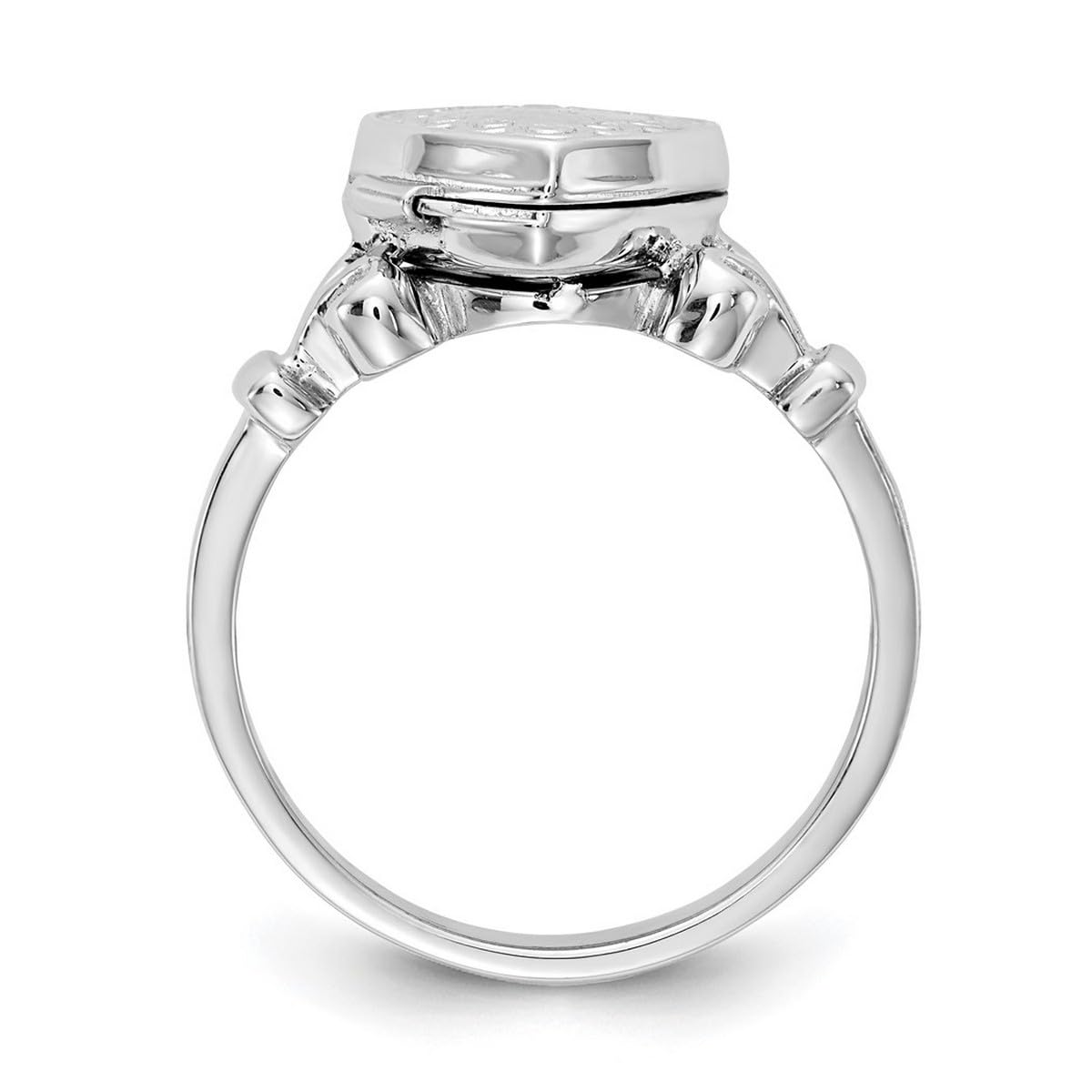 925 Sterling Silver Photo Locket Ring for Women - Holds 2 Photos, 10mm Polished Jewelry - Perfect for Anniversaries, Valentine's Day & Keepsake Gifts