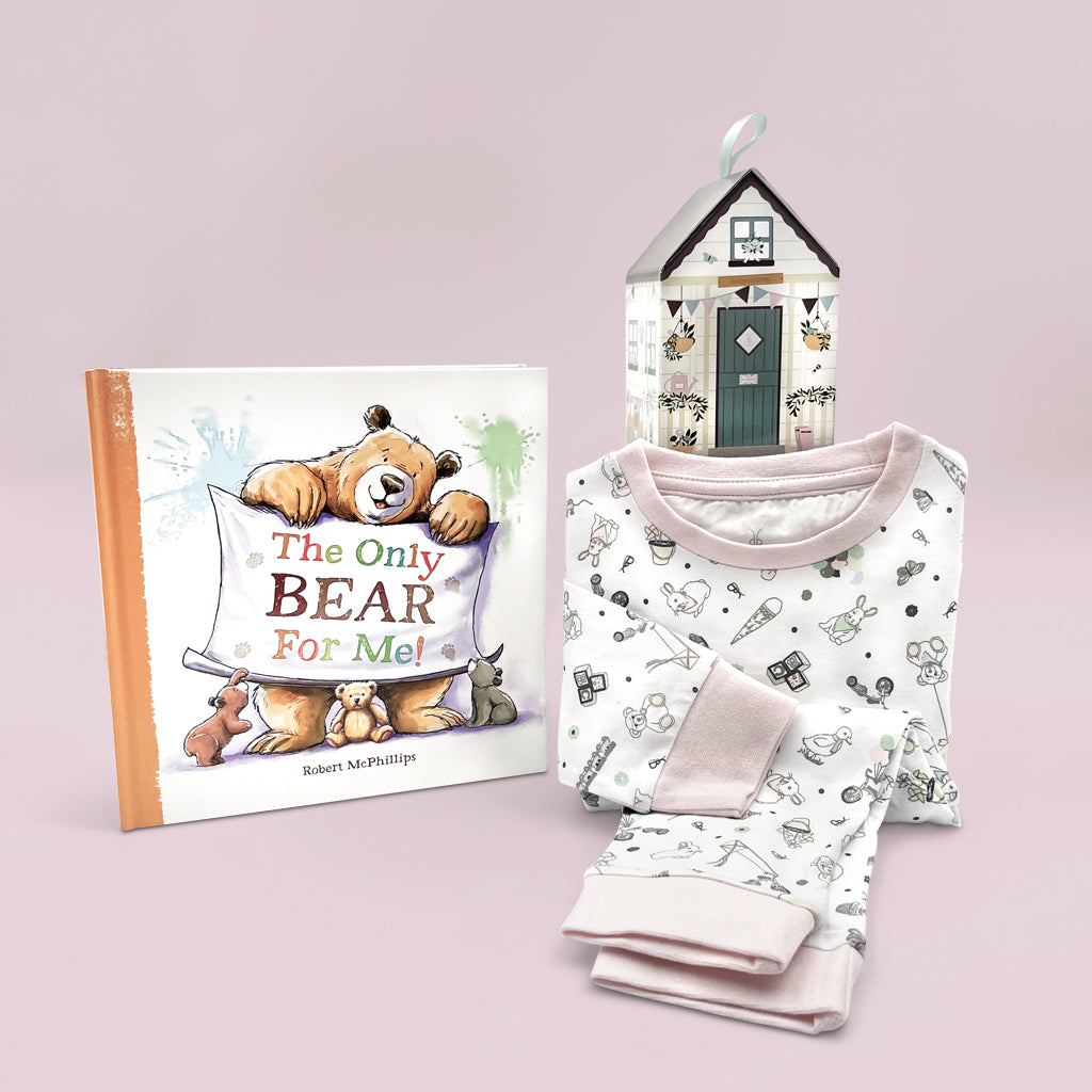 Classic Little Love Pajamas Set & The Only Bear For Me Storybook - Cozy Matching Family Sleepwear and Bedtime Reading for Kids