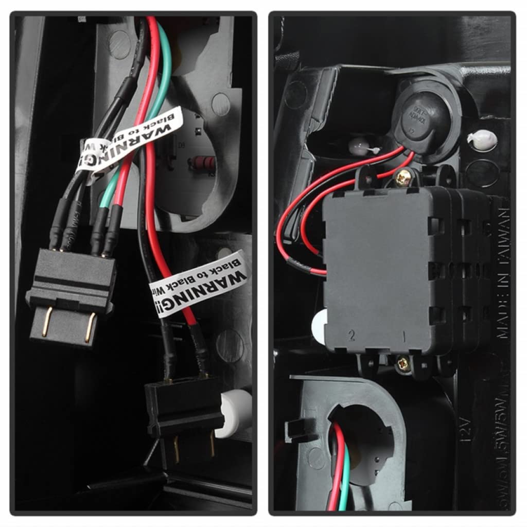 GMC Sierra 1500/3500 Classic 2007 LED Smoke Tail Lights Pair - Spyder Version 2 (Part #5081896) | Upgrade for Enhanced Visibility & Style