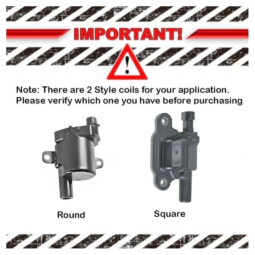 High-Performance Ignition Coil & Spark Plug Wire Set - Compatible with 09-20 Buick, Cadillac, Chevrolet, GMC, Hummer, Pontiac & Saab Models - Improves Engine Performance & Fuel Efficiency - Perfect for DIY Auto Repairs & Maintenance