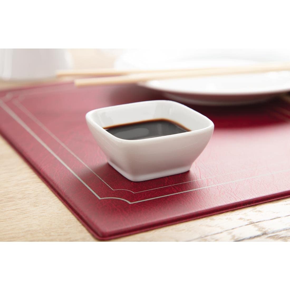 12-Piece Miniature Rounded Square Porcelain Dishes - 60mm White Serving Bowls for Appetizers, Desserts, Sushi & Party Snacks