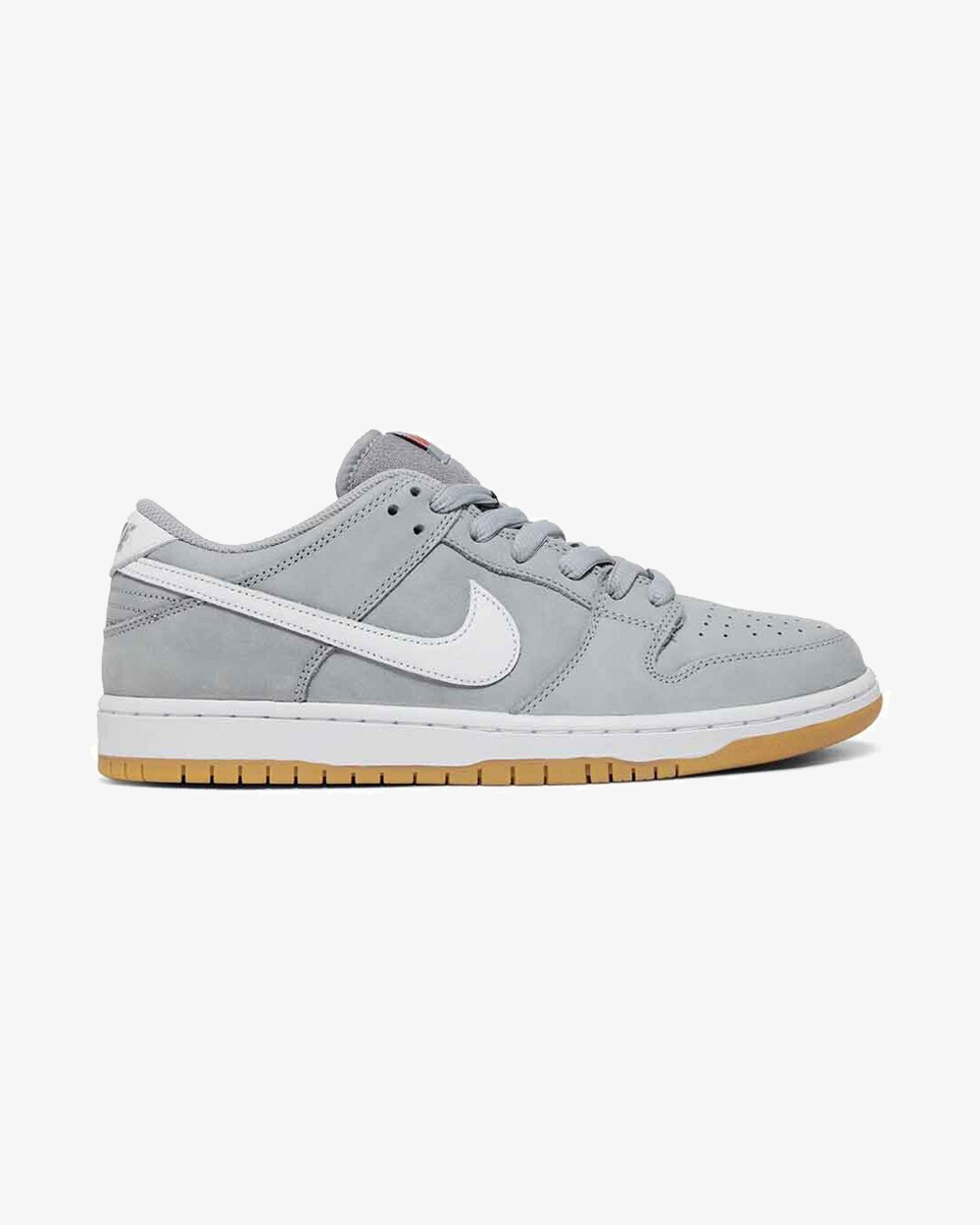 Nike SB Dunk Low Pro ISO Orange Label Wolf Grey Gum - Men's Skateboarding Shoes for Street Style & Casual Wear