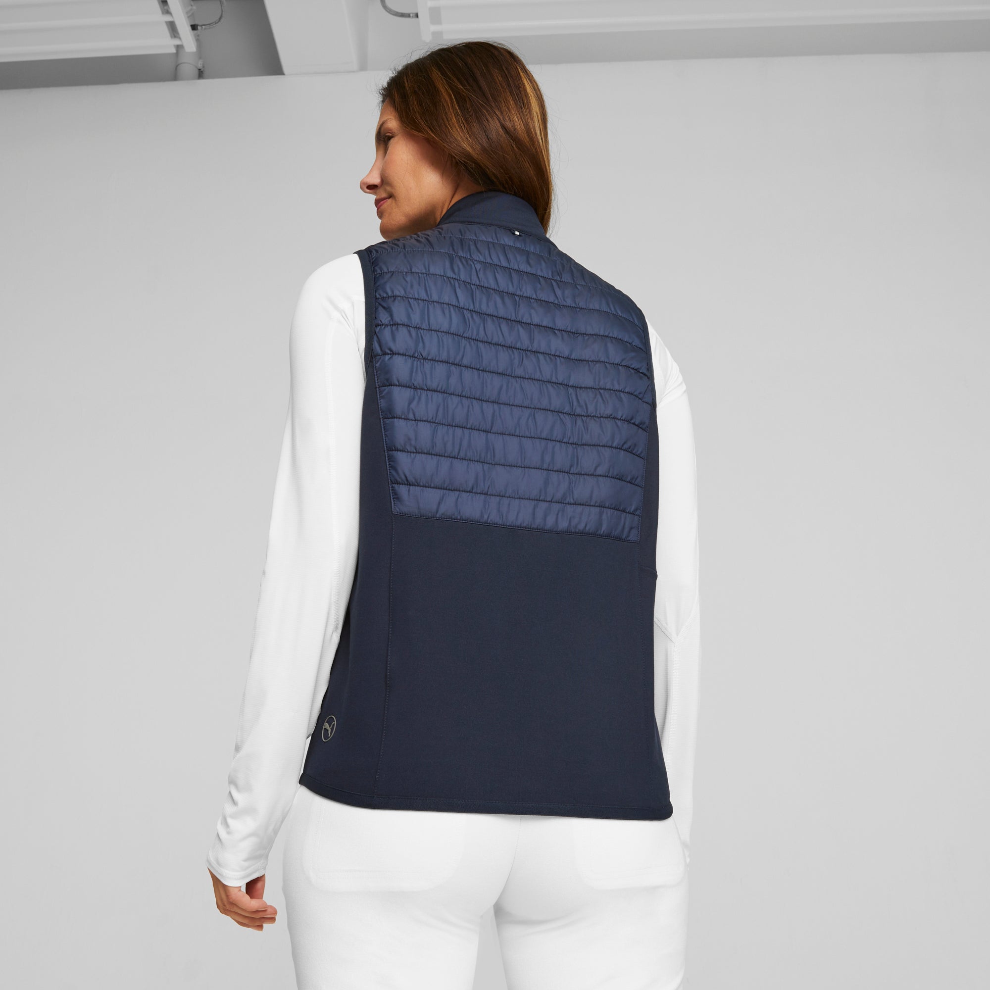 Women's Lightweight Frost Quilted Golf Vest - Windproof & Warm Winter Puffer Vest for Outdoor Sports, Golfing, Hiking & Casual Wear