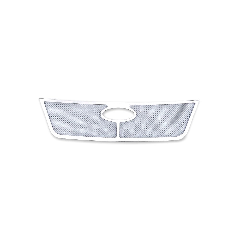 APS Compatible with Ford Fusion 2010-2012 Main Upper Stainless Steel Chrome Mesh Front Grill Grille Insert S18-T68767F - Upgrade Your Car's Appearance for a Sleek and Stylish Look