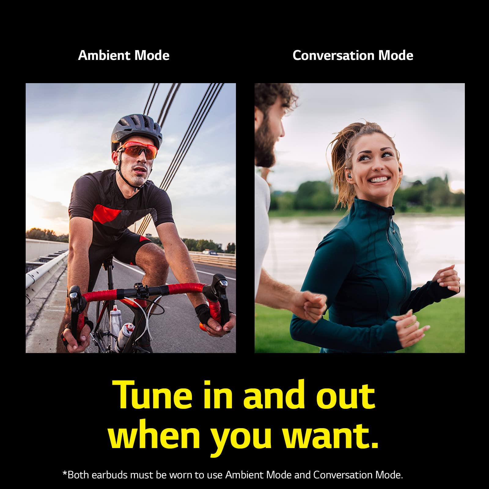 LG TONE Free TF8 True Wireless Bluetooth Earbuds with UVnano Charging Case - IP67 Waterproof & Dustproof, Black (Small Size) - Perfect for Running, Gym Workouts & Outdoor Sports