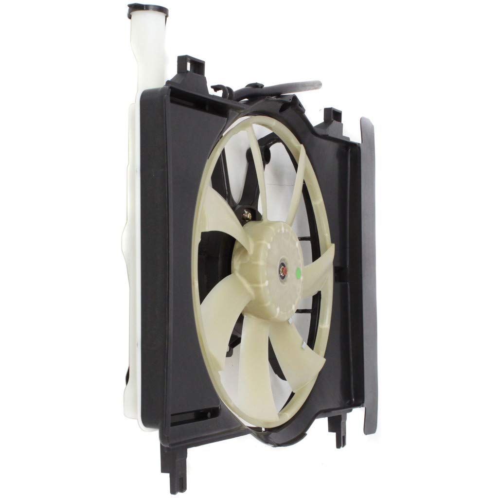 Toyota Yaris 2006-2014 Radiator Cooling Fan Assembly Replacement Part TO3115145 1636121090 - Perfect for Engine Overheating Prevention & Summer Driving