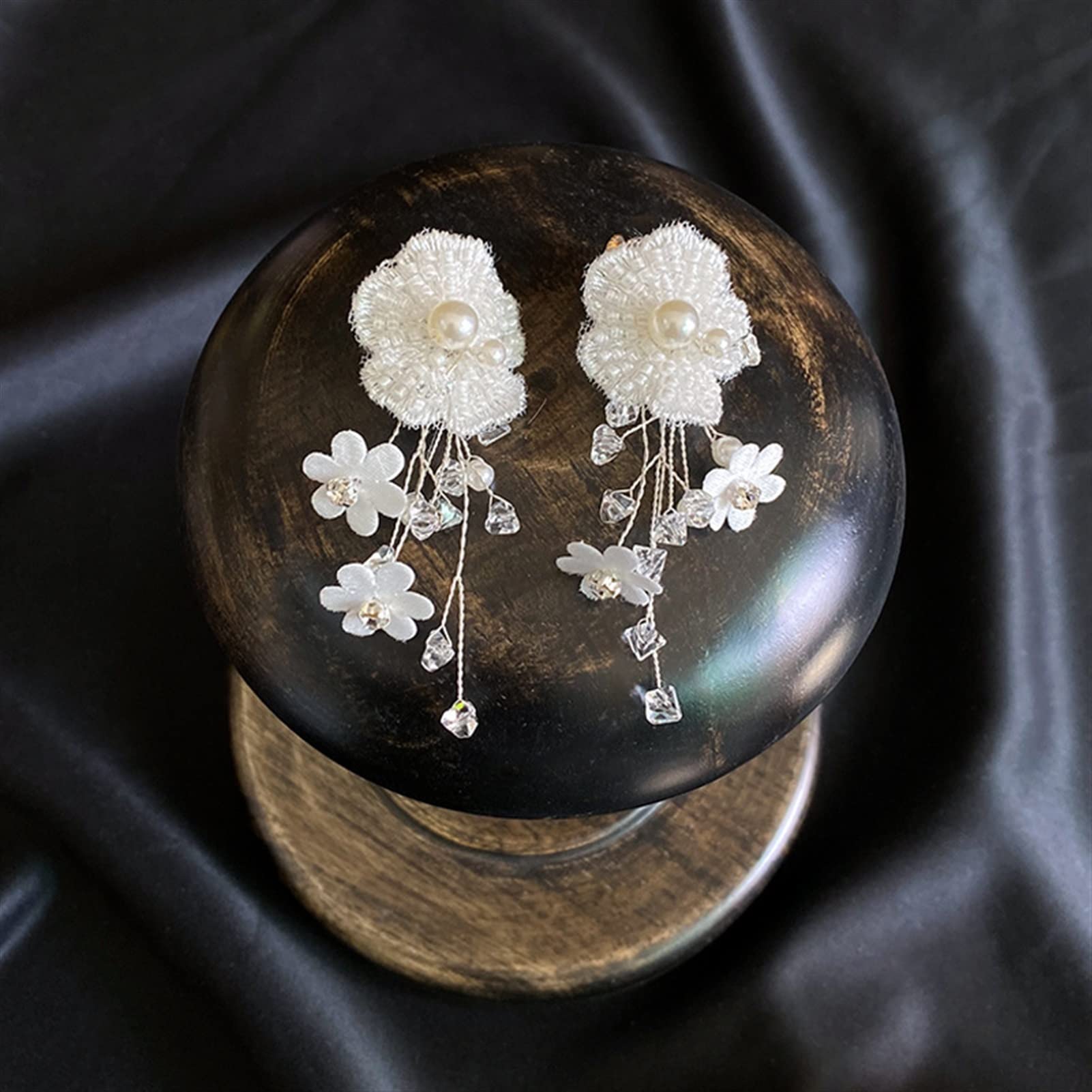 XXXXW Wedding Headpieces – Bridal Beaded Petal Headdress Set for Bride | Elegant Wedding Hair Accessories for Bridal Shower, Bachelorette Party & Ceremony