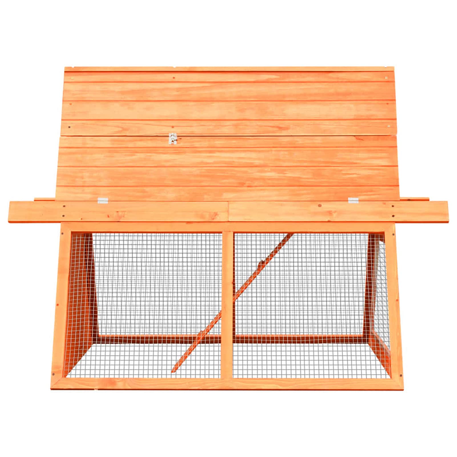 Premium Outdoor Rabbit Hutch with Pull-Out Tray & Ramp - 59.8