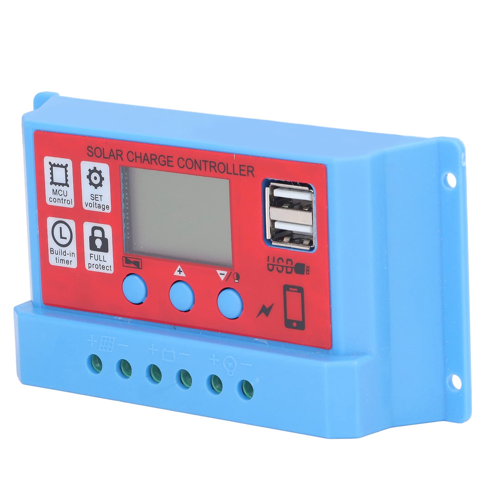 Jeanoko 20A Solar Charge Controller - Intelligent MPPT Photovoltaic Battery Regulator for Solar Ventilation & Billboard Systems | Weatherproof & Easy Installation for RV, Boat, Off-Grid Power