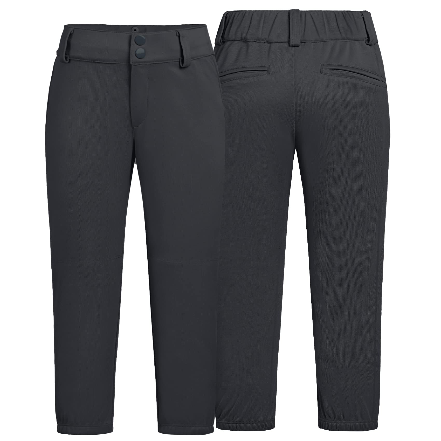 QBK 2T-13 Years Girls' Softball Pants | Youth Boys' Baseball Practice Pants | Toddler Tee Ball Pants for Kids | Perfect for Training, Games & Outdoor Sports Activities