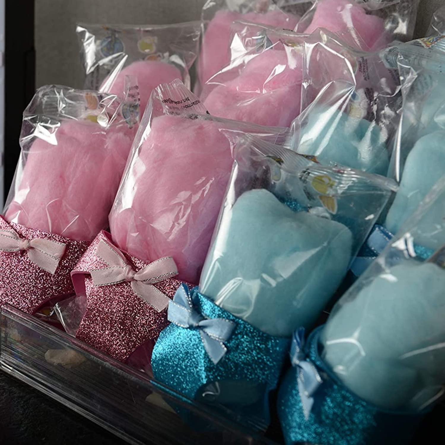 Lupy Lups! Cotton Candy Party Pack – 0.5 oz Individually Wrapped Bags – Bulk Candy for Stocking Stuffers, Birthday Party Favors, Buffet Desserts & Pinatas – Sweet Treats for Kids & Events