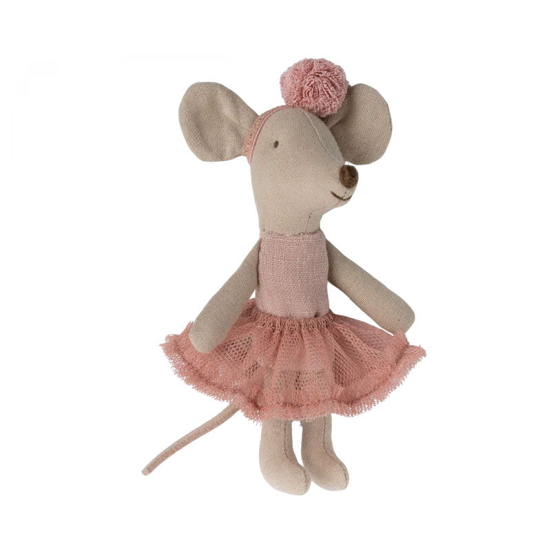 Maileg Ballerina Mouse Little Sister Rose - Adorable Collectible Doll for Kids | Perfect for Playtime, Gift Giving & Nursery Decor