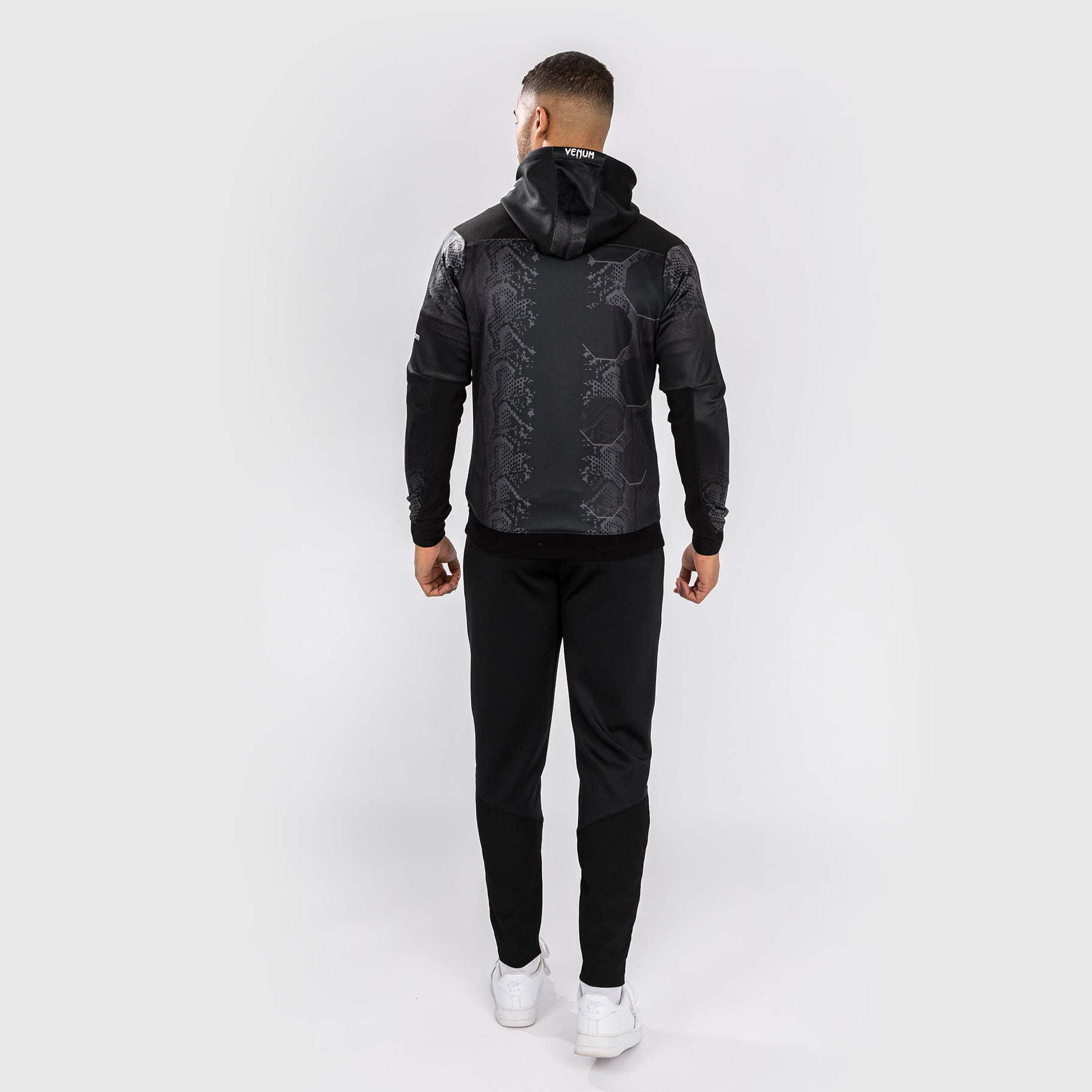 Venum UFC Adrenaline Authentic Fight Night Walkout Hoodie for Men - Black | MMA Training, Gym Workout & Casual Streetwear
