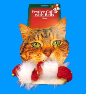 Festive Cat Santa Collar with Jingle Bells - Christmas Pet Costume Accessory for Holiday Photos & Party Outfits