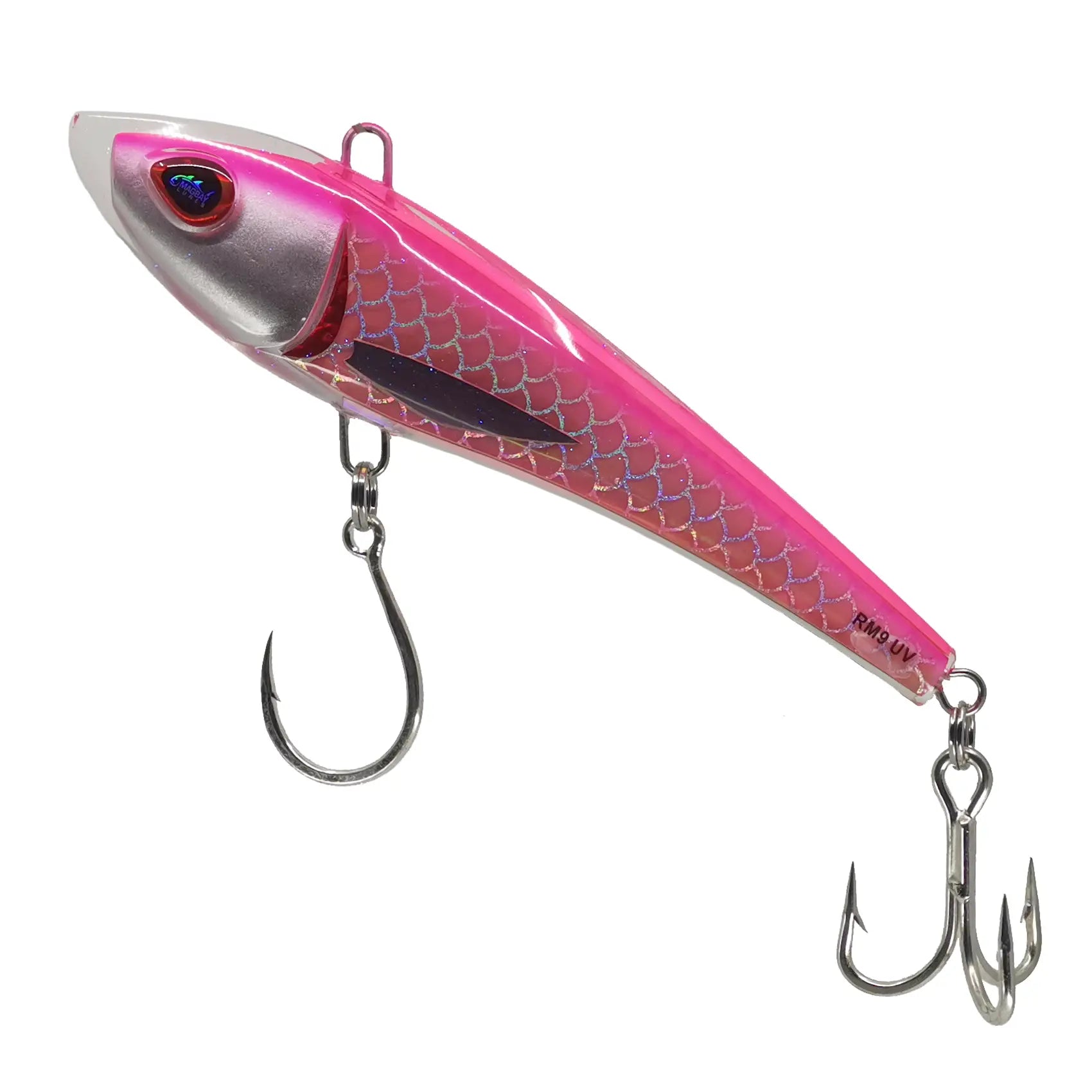 MagBay RM9 Resin Minnow Trolling Fishing Lures - 9 Inch Saltwater Bait for Walleye, Bass, and Trout - Perfect for Deep Sea Fishing and Freshwater Trolling
